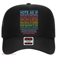 Vote As If Your Skin Is Not White Humans Rights Hat thumb 0