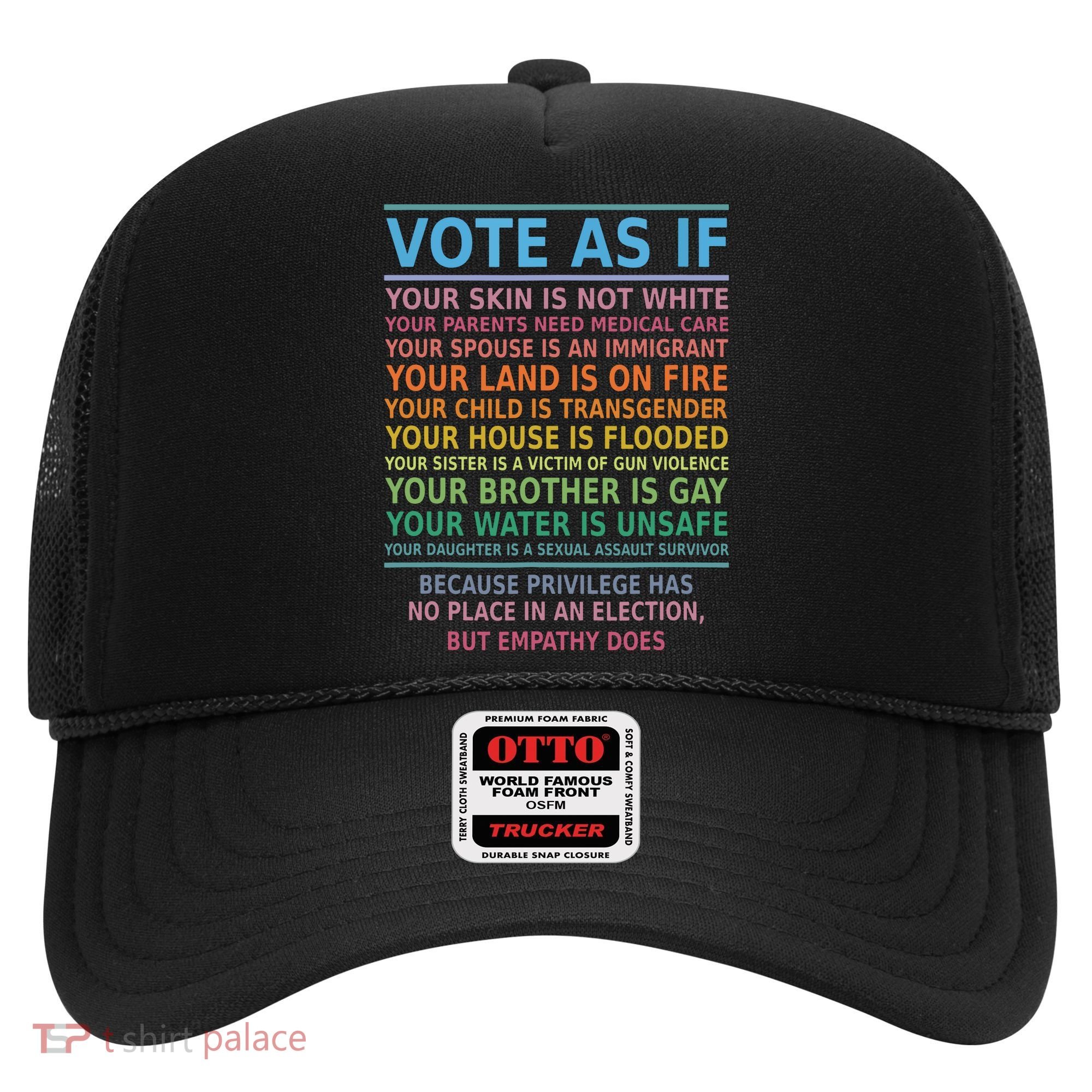 Vote As If Your Skin Is Not White Humans Rights Hat