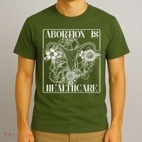 Vintage Abortions Is Healthcare Pro Roe Womens Rights T-Shirt thumb 3