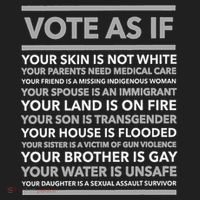Vote As If   Your Skin Is Not White Vote Blue Hat thumb 2
