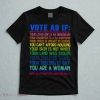 Vote As If Your Life Depends On It Human Rights Funny T-Shirt thumb 5