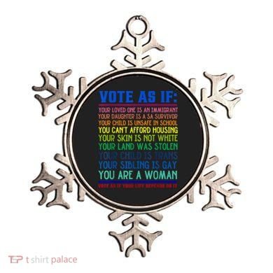Vote As If Your Life Depends On It Human Rights Funny Ornament