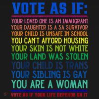 Vote As If Your Life Depends On It Human Rights Funny Women's Tank Top thumb 5