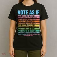 Vote As If Your Skin Is Not White HumanS Rights T-Shirt thumb 4