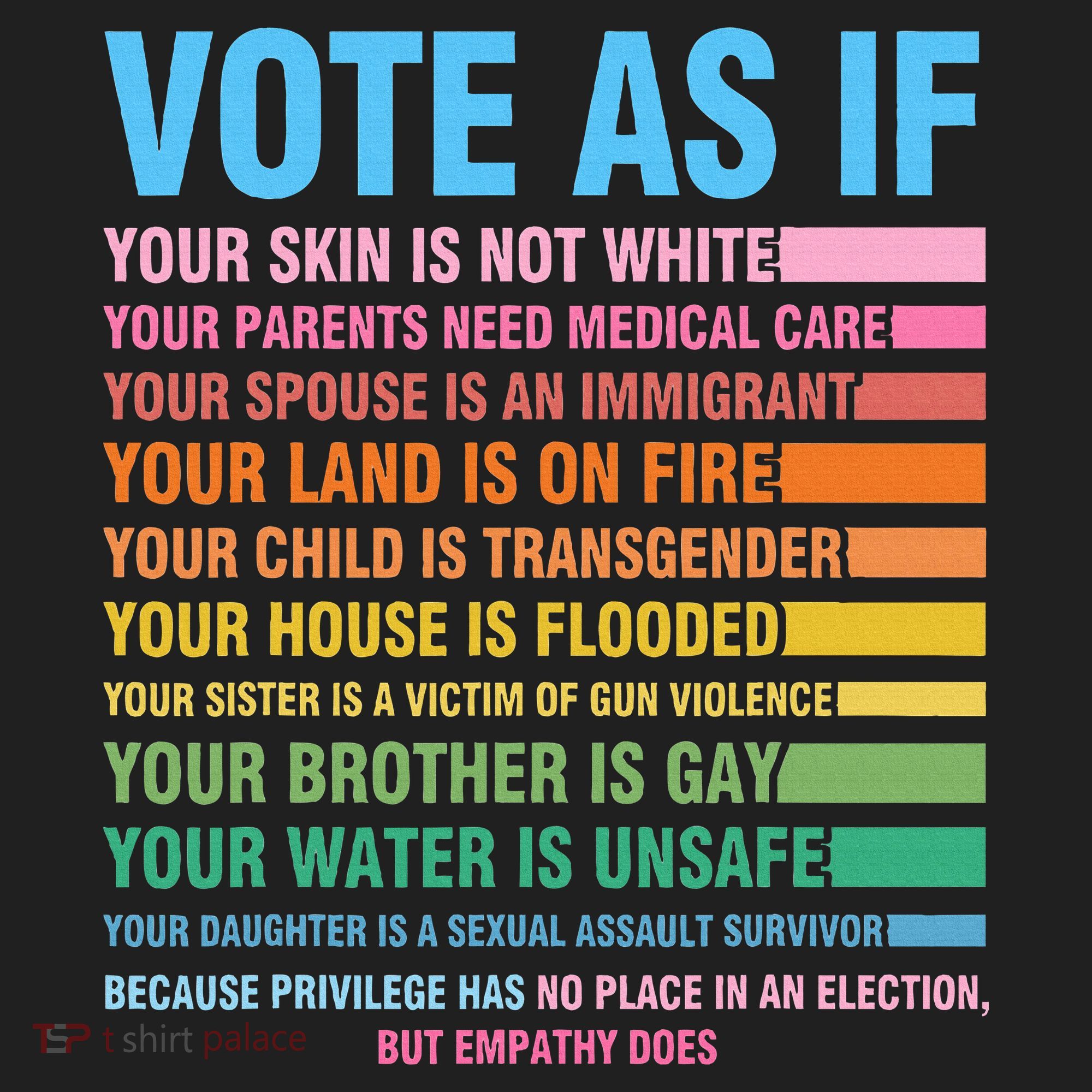 Vote As If Your Skin Is Not White HumanS Rights Tumbler