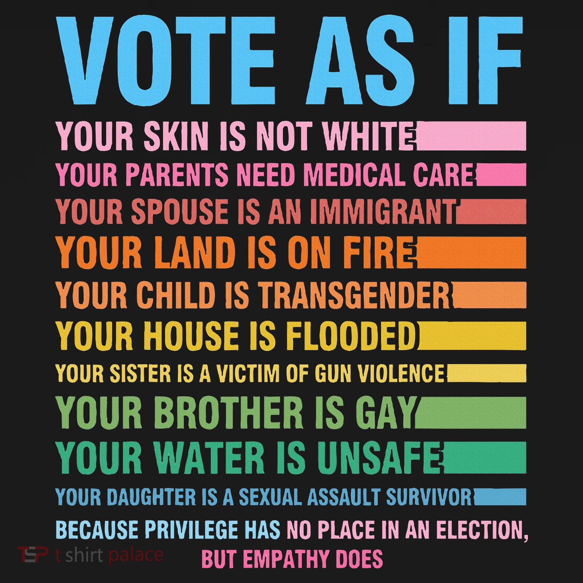 Vote As If Your Skin Is Not White HumanS Rights Mousepad