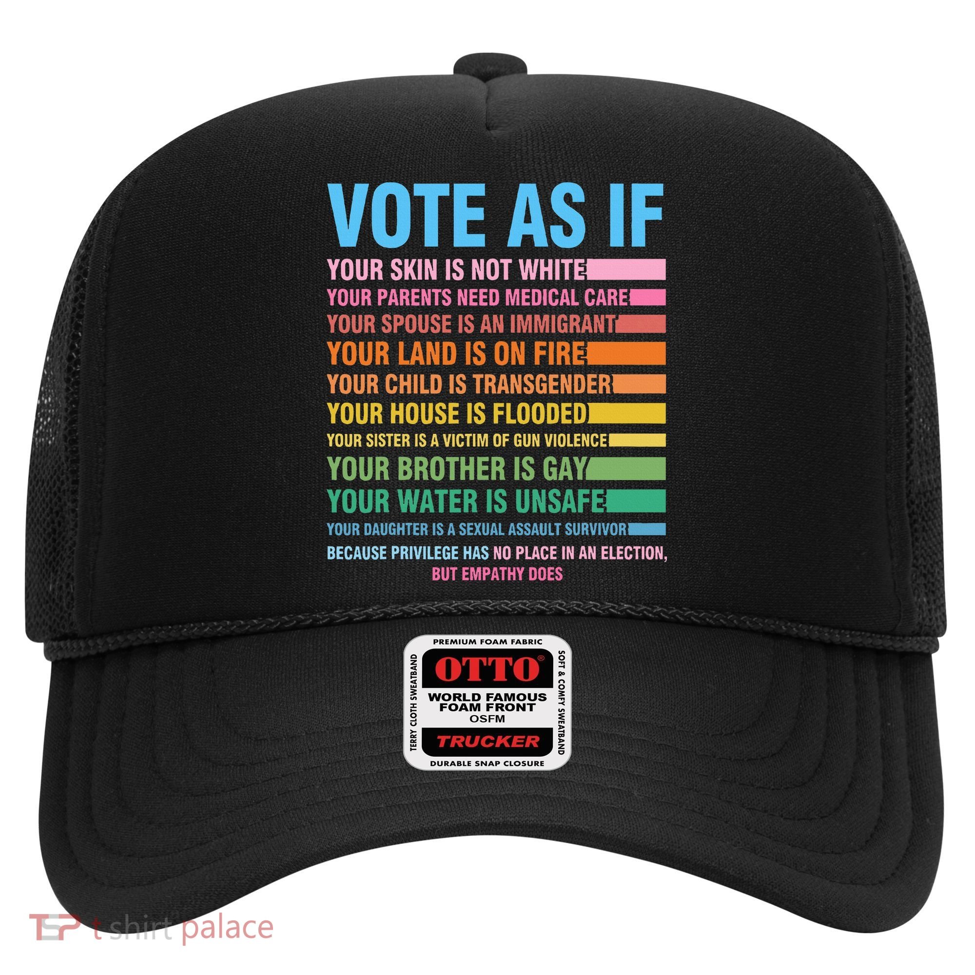 Vote As If Your Skin Is Not White HumanS Rights Hat