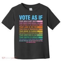 Vote As If Your Skin Is Not White HumanS Rights Toddler T-Shirt thumb 0