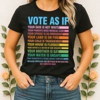 Vote As If Your Skin Is Not White HumanS Rights Women's T-Shirt thumb 2