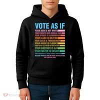Vote As If Your Skin Is Not White HumanS Rights Kids Hoodie thumb 4
