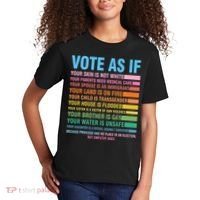 Vote As If Your Skin Is Not White HumanS Rights Kids T-Shirt thumb 2