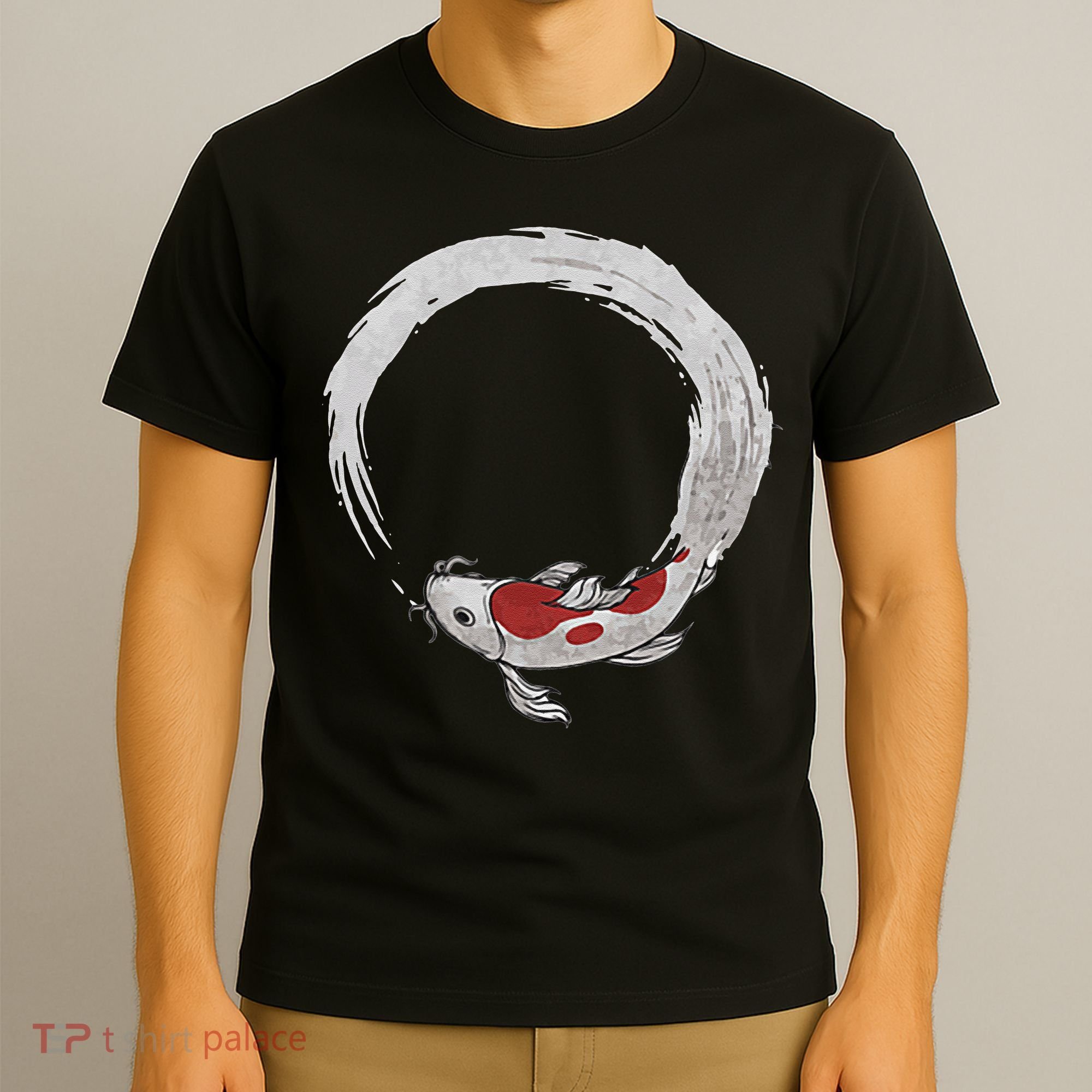 Vintage Asian Japanese Koi Carp Nishikigoi Koi Fish T-Shirt