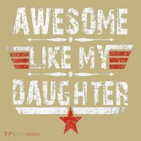Vintage Awesome Like My Daughter Dad FatherS Day T-Shirt thumb 7