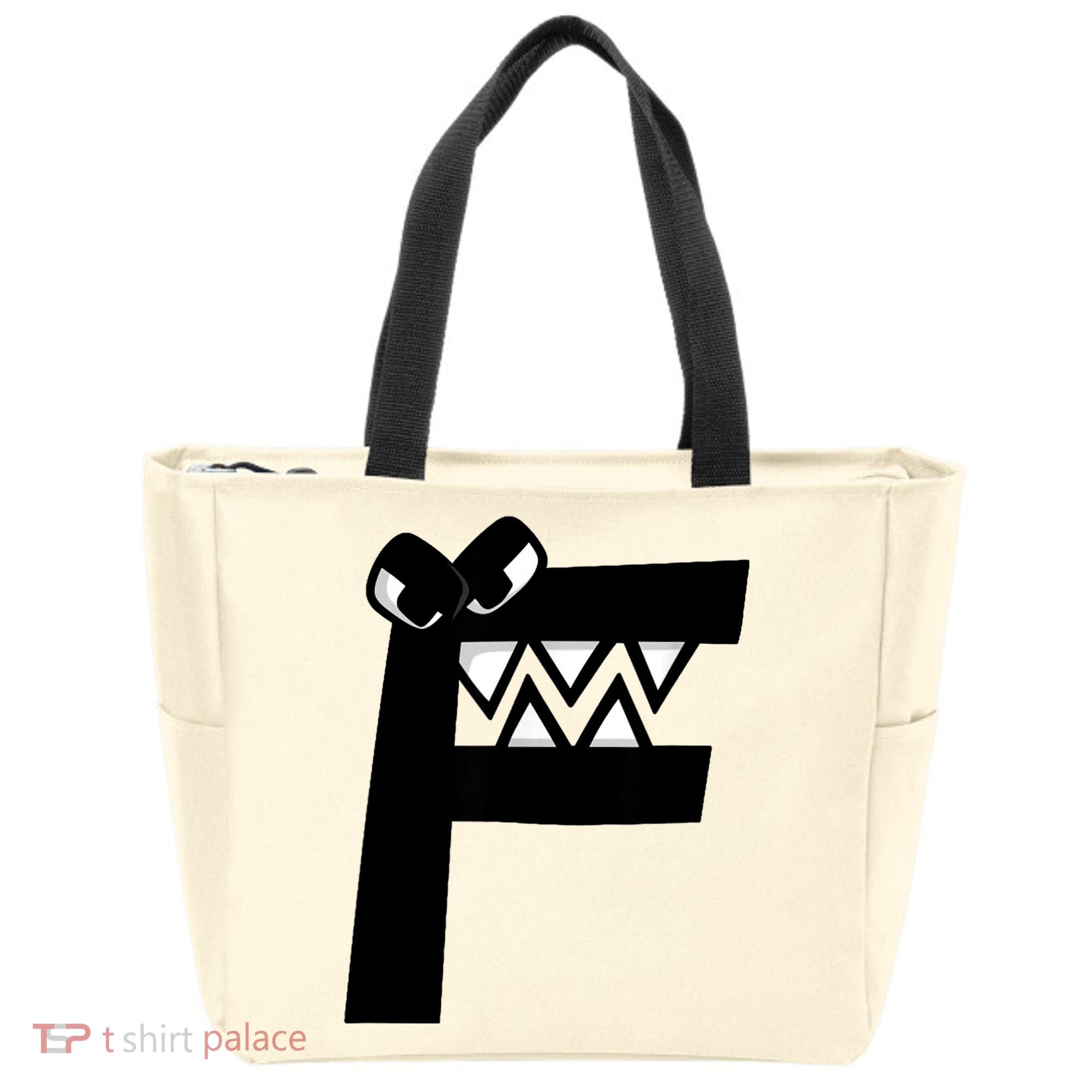 Villain Alphabet Lore F Costume Matching Evil Letter Tote Bag