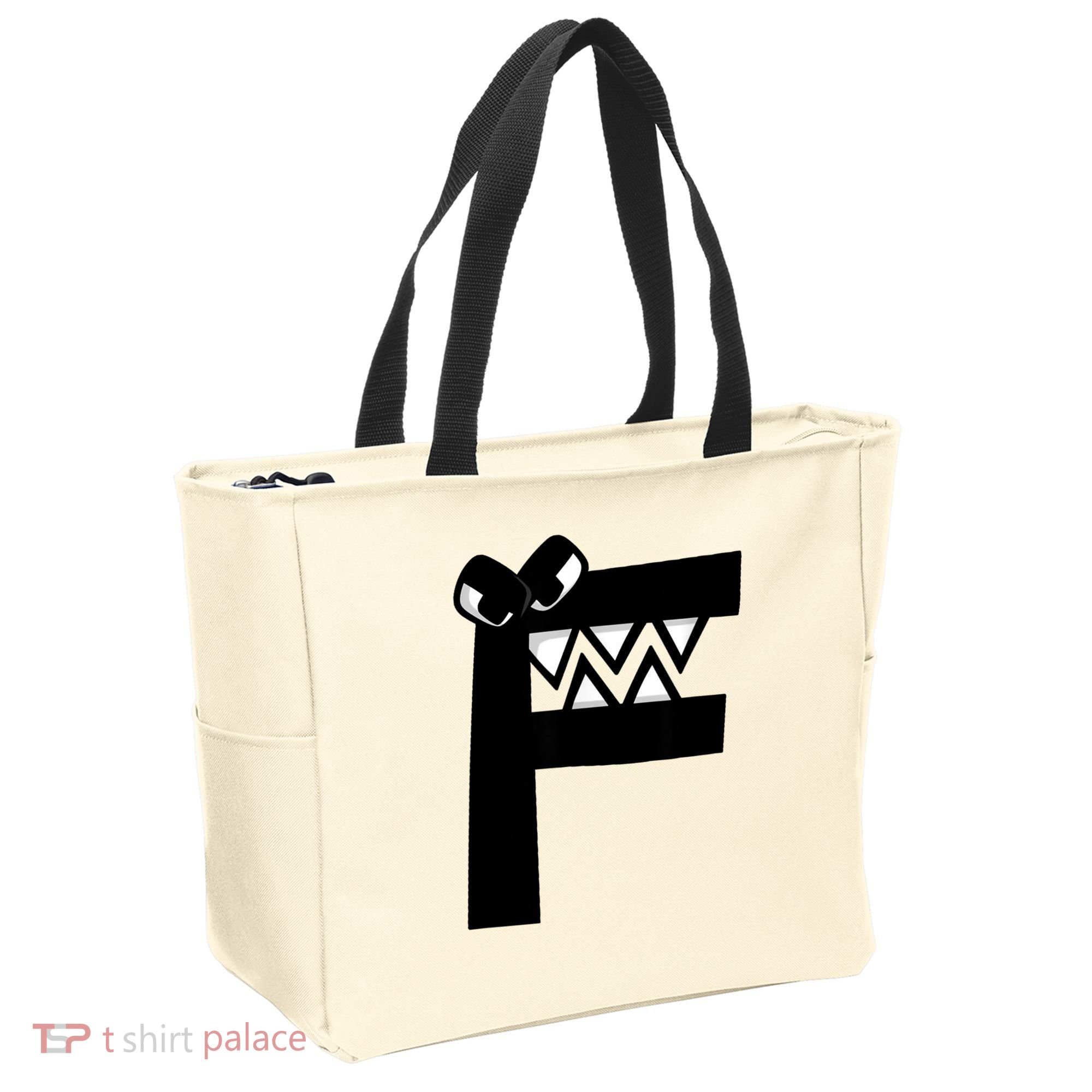 Villain Alphabet Lore F Costume Matching Evil Letter Tote Bag