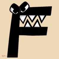 Villain Alphabet Lore F Costume Matching Evil Letter Tote Bag thumb 4