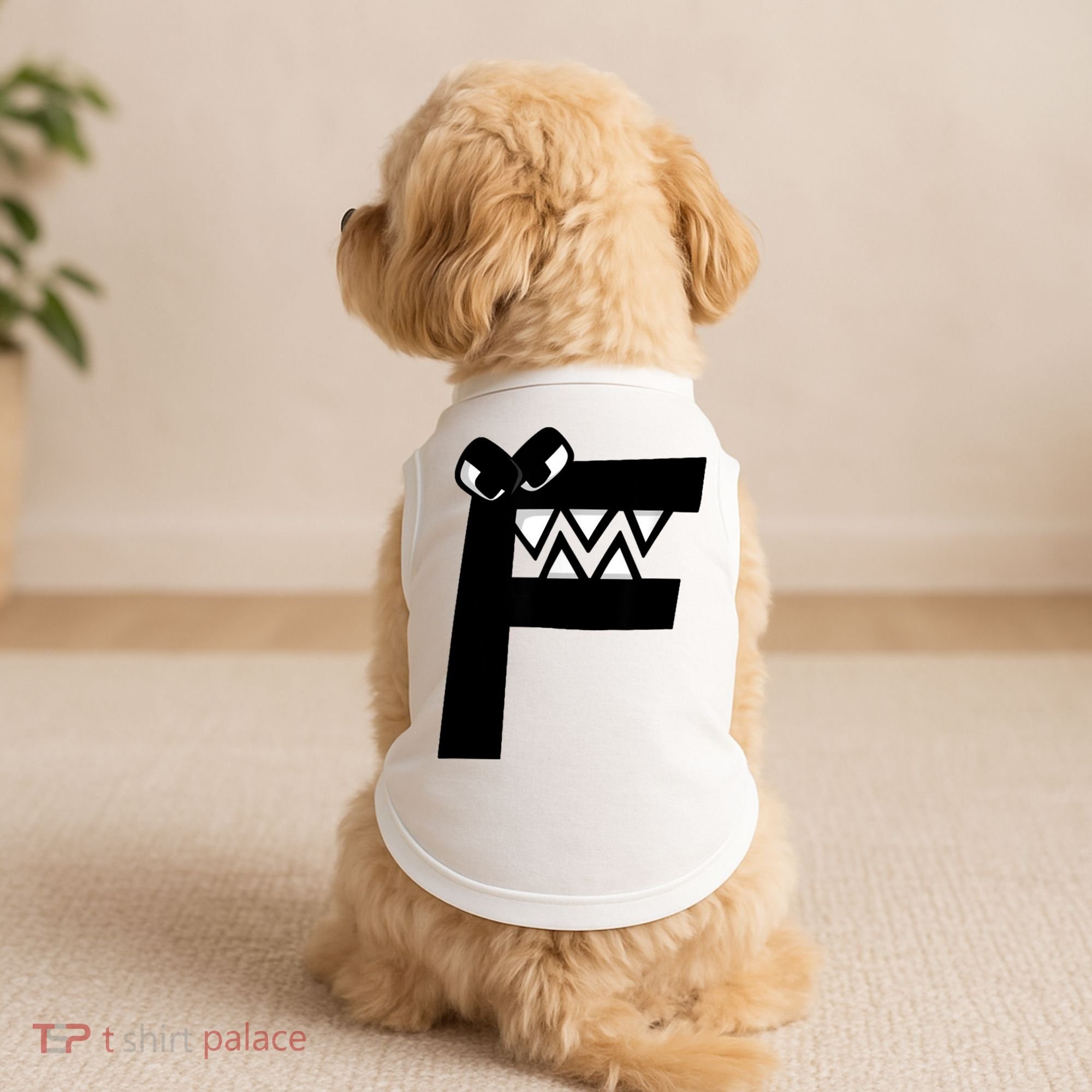 Villain Alphabet Lore F Costume Matching Evil Letter Doggie Tank