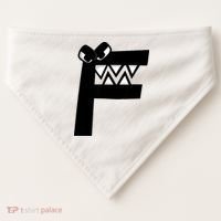Villain Alphabet Lore F Costume Matching Evil Letter USA-Made Doggie Bandana thumb 0