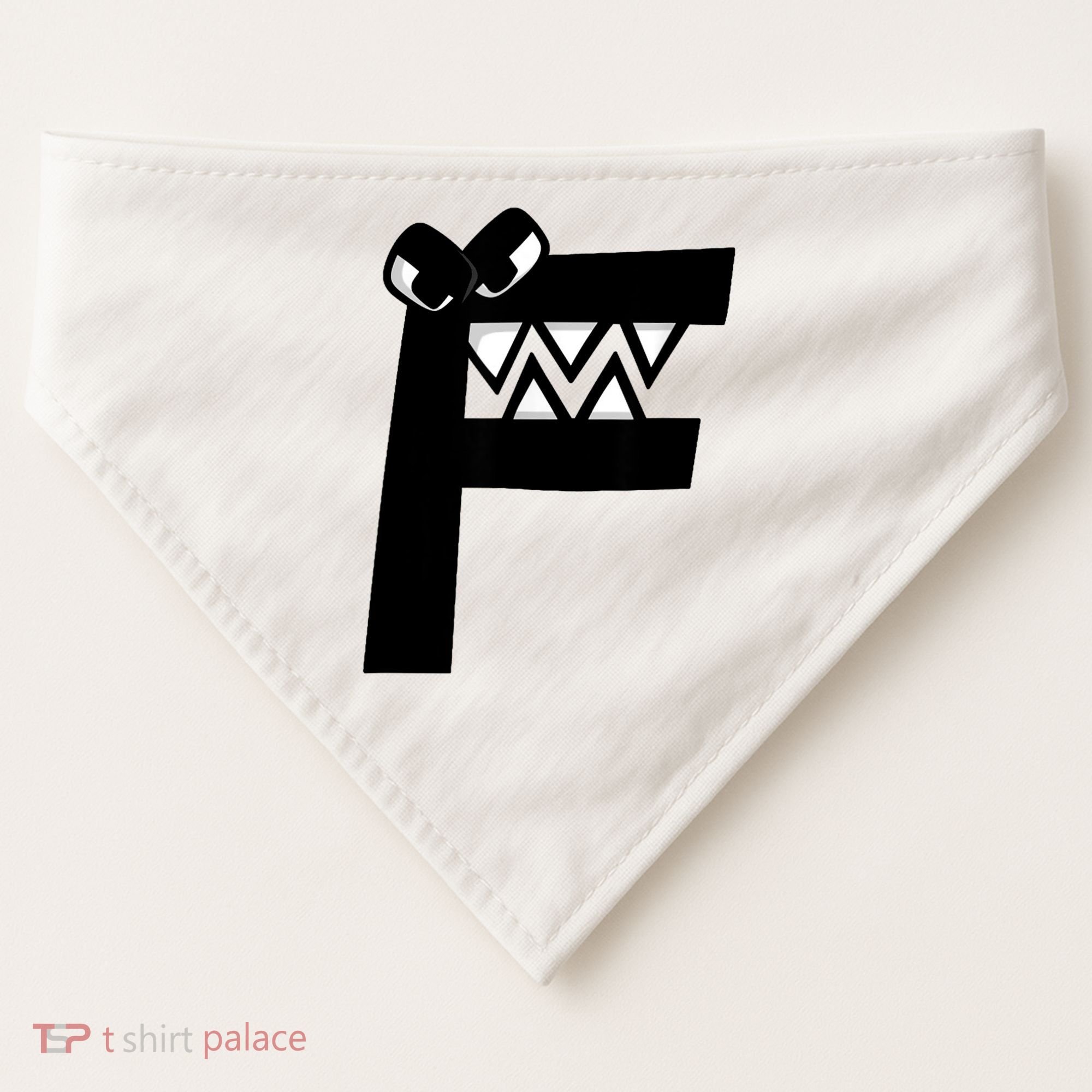 Villain Alphabet Lore F Costume Matching Evil Letter USA-Made Doggie Bandana