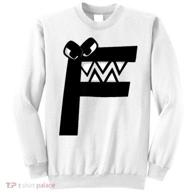 Villain Alphabet Lore F Costume Matching Evil Letter Sweatshirt