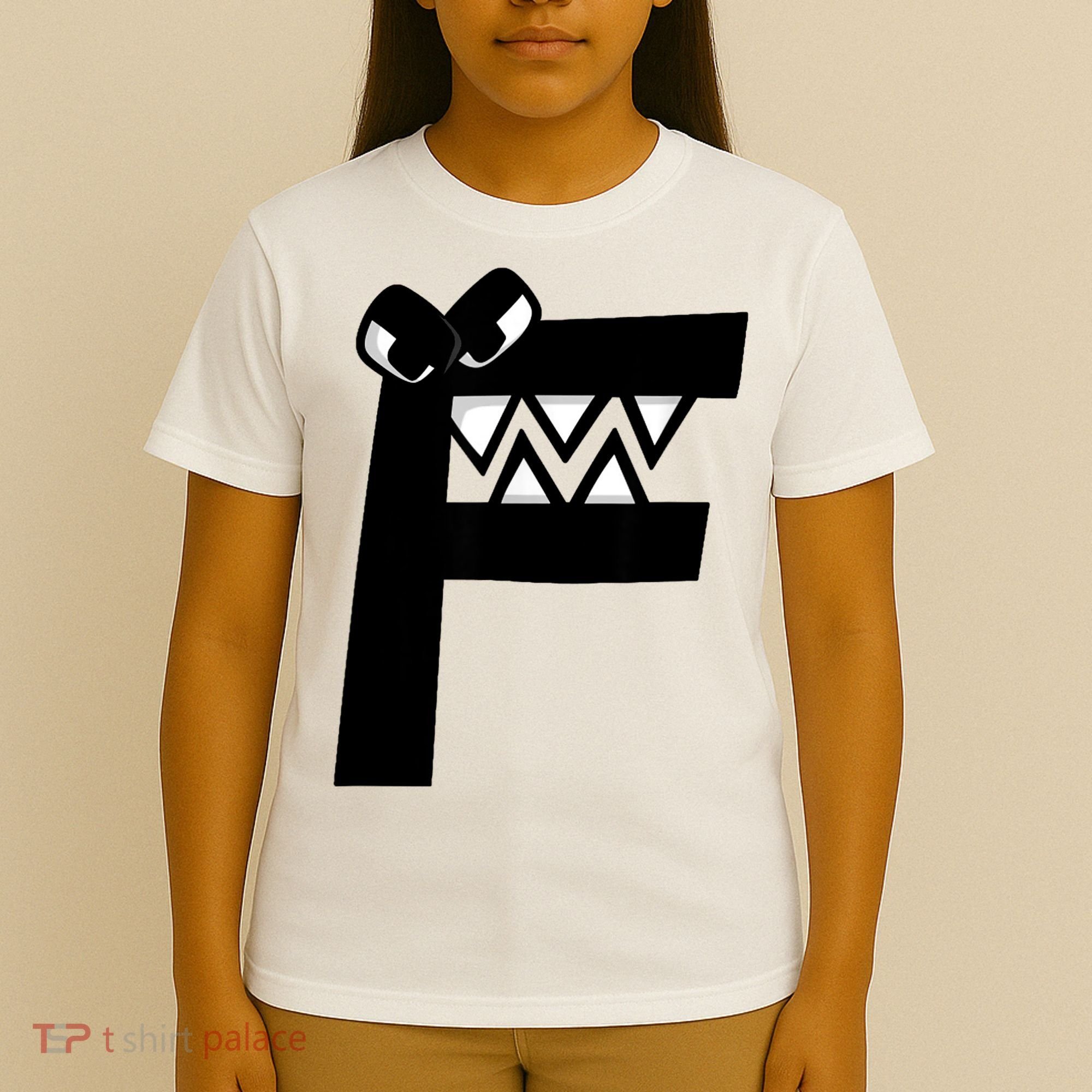 Villain Alphabet Lore F Costume Matching Evil Letter T-Shirt