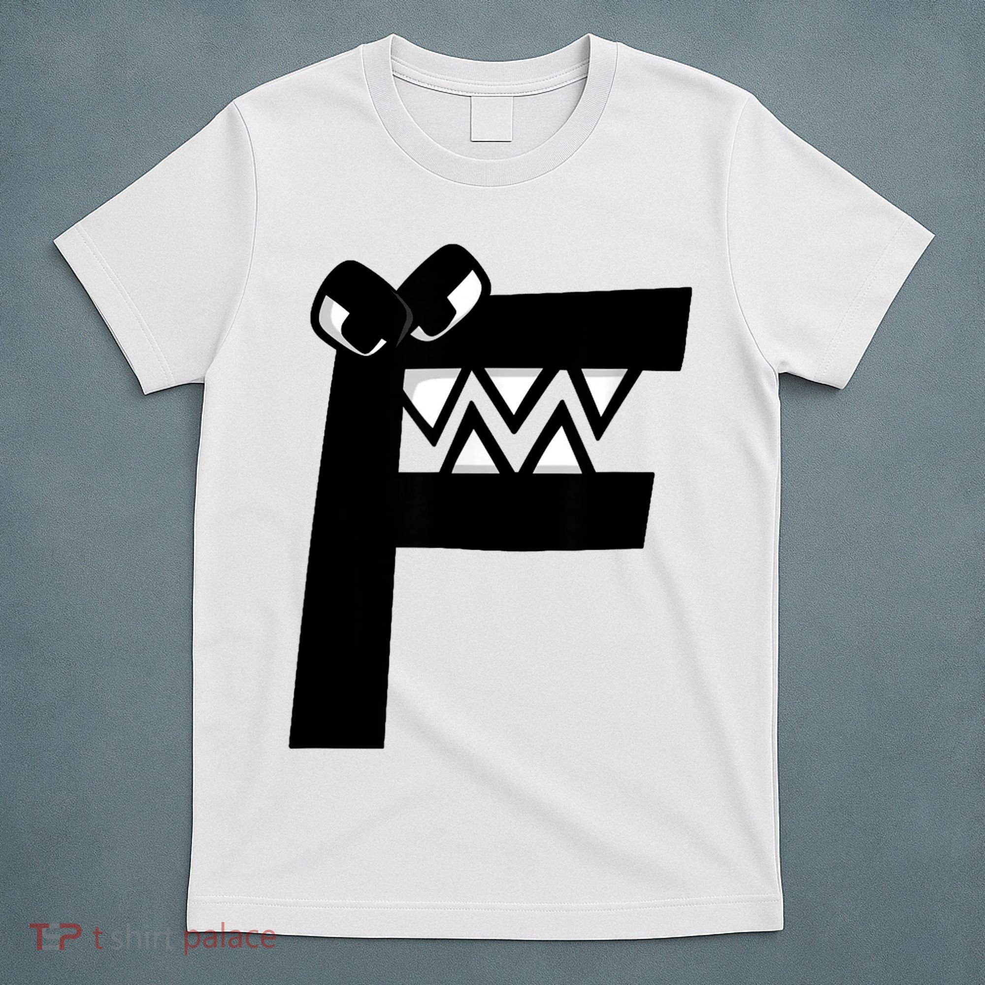 Villain Alphabet Lore F Costume Matching Evil Letter T-Shirt
