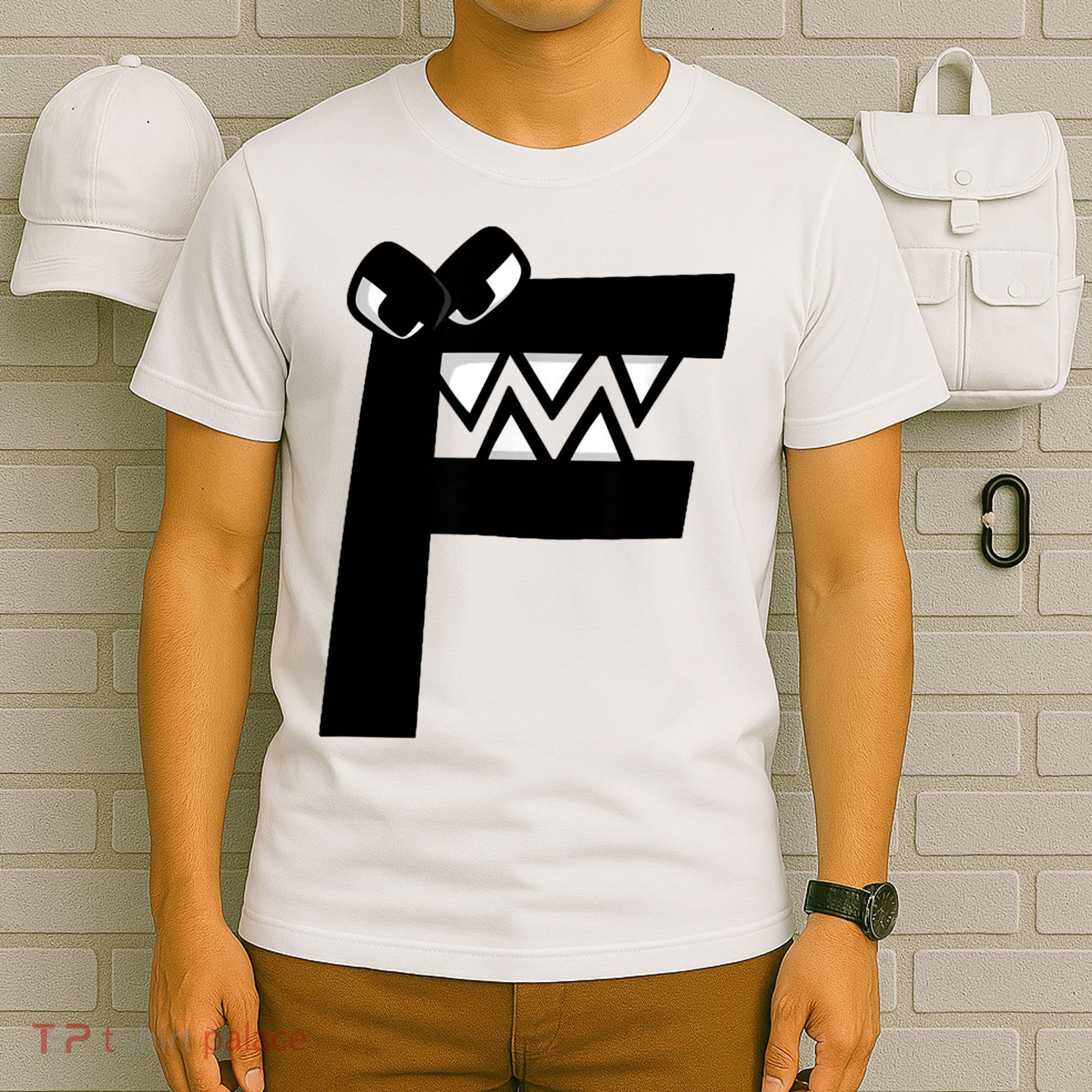 Villain Alphabet Lore F Costume Matching Evil Letter T-Shirt