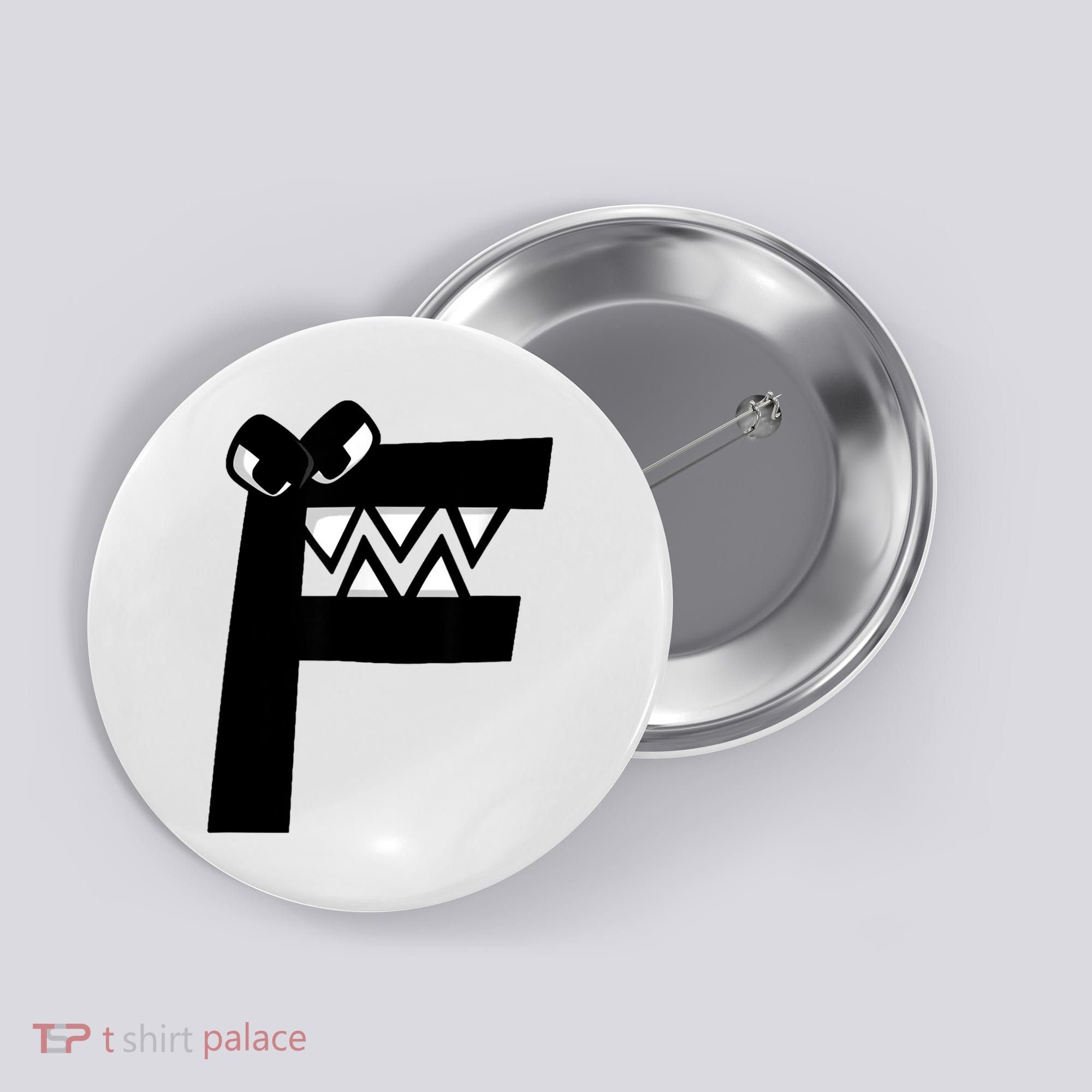 Villain Alphabet Lore F Costume Matching Evil Letter Button