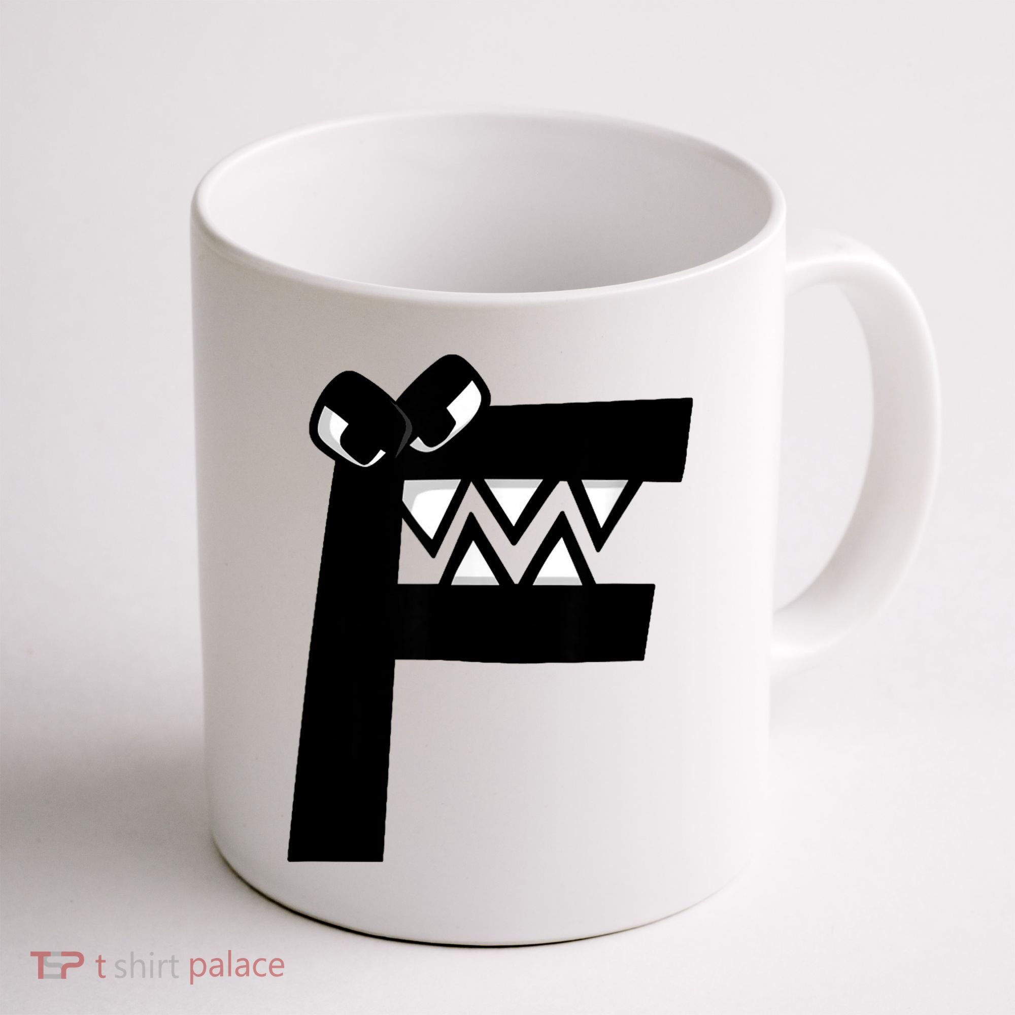 Villain Alphabet Lore F Costume Matching Evil Letter Coffee Mug
