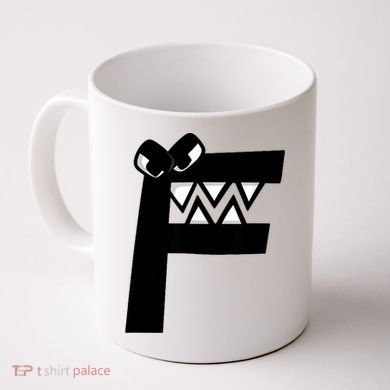 Villain Alphabet Lore F Costume Matching Evil Letter Coffee Mug