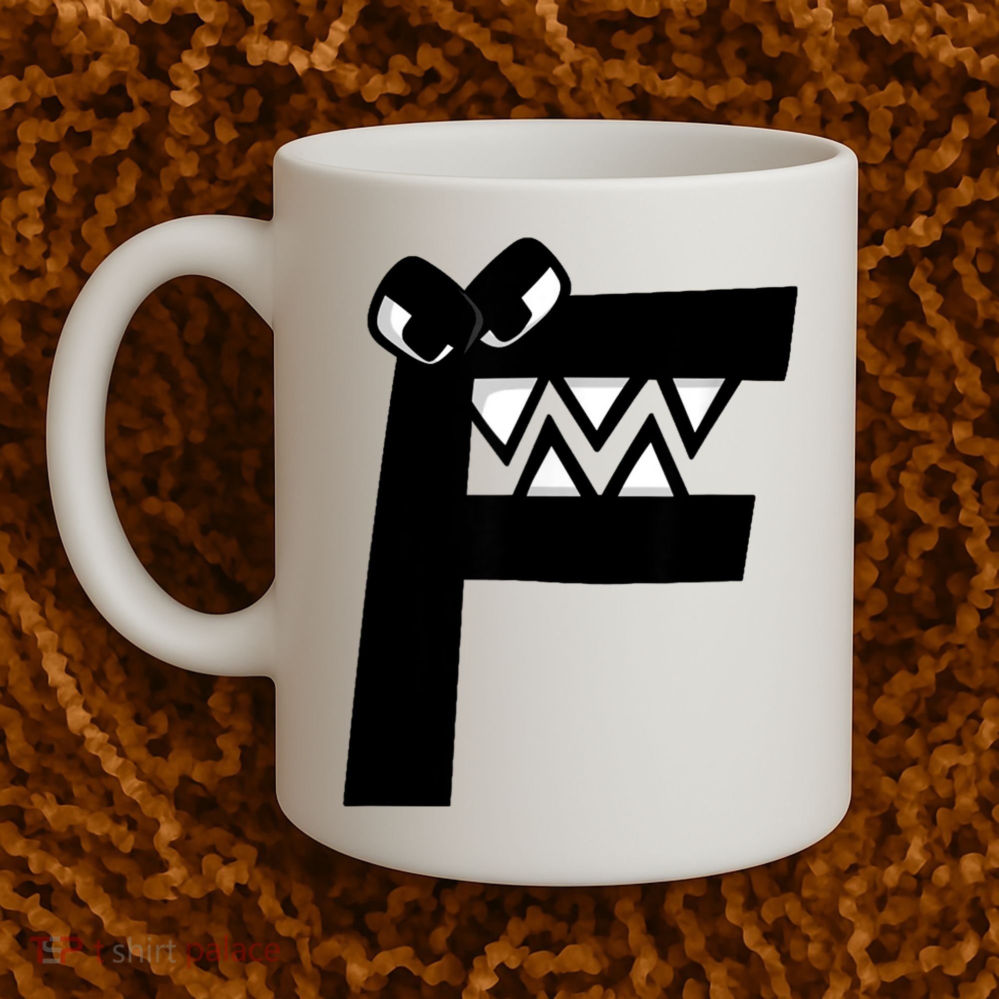 Villain Alphabet Lore F Costume Matching Evil Letter Coffee Mug