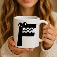 Villain Alphabet Lore F Costume Matching Evil Letter Coffee Mug thumb 3