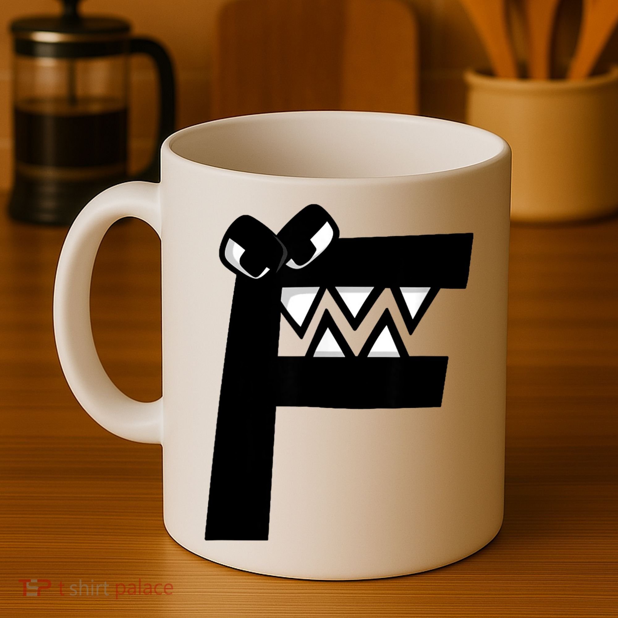 Villain Alphabet Lore F Costume Matching Evil Letter Coffee Mug