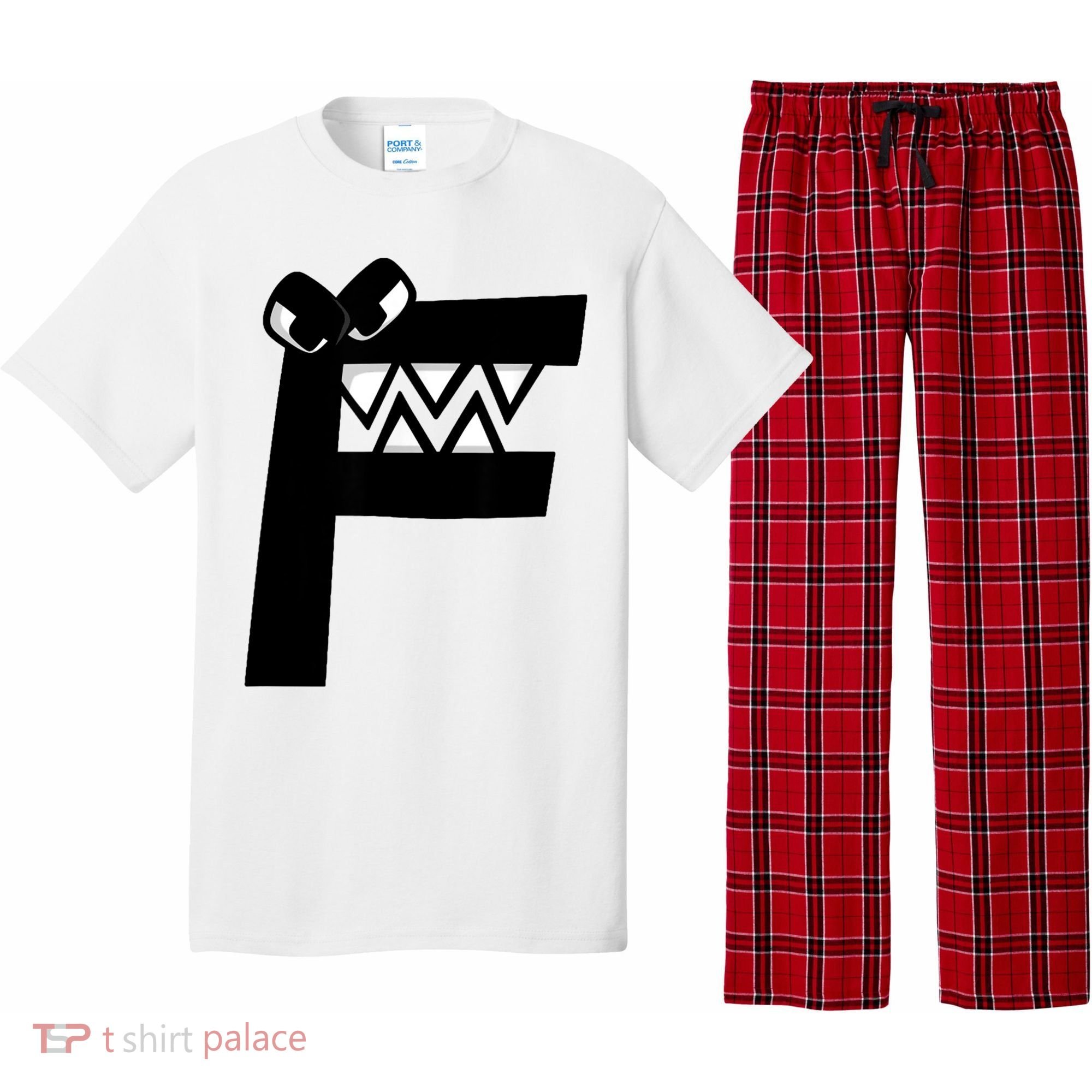 Villain Alphabet Lore F Costume Matching Evil Letter Pajama Set