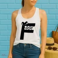 Villain Alphabet Lore F Costume Matching Evil Letter Women's Tank Top thumb 2