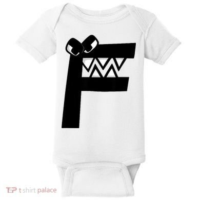 Villain Alphabet Lore F Costume Matching Evil Letter Baby Bodysuit