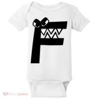 Villain Alphabet Lore F Costume Matching Evil Letter Baby Bodysuit thumb 0