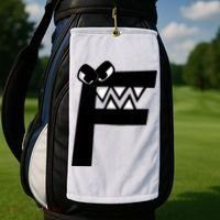 Villain Alphabet Lore F Costume Matching Evil Letter Golf Towel thumb 2