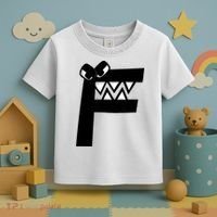 Villain Alphabet Lore F Costume Matching Evil Letter Toddler T-Shirt thumb 3