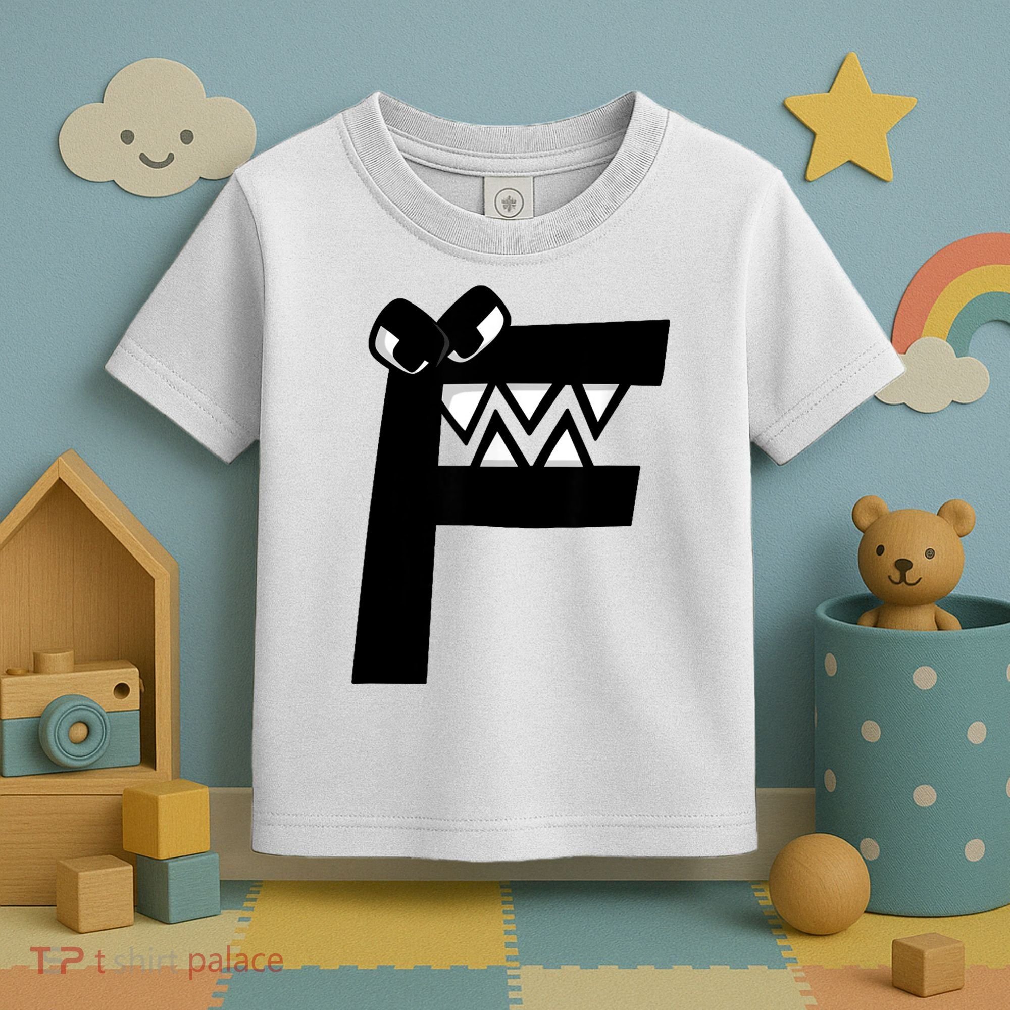 Villain Alphabet Lore F Costume Matching Evil Letter Toddler T-Shirt