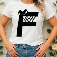 Villain Alphabet Lore F Costume Matching Evil Letter Women's T-Shirt thumb 2
