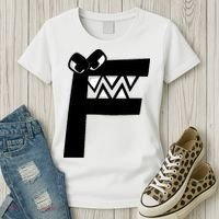 Villain Alphabet Lore F Costume Matching Evil Letter Women's T-Shirt thumb 3