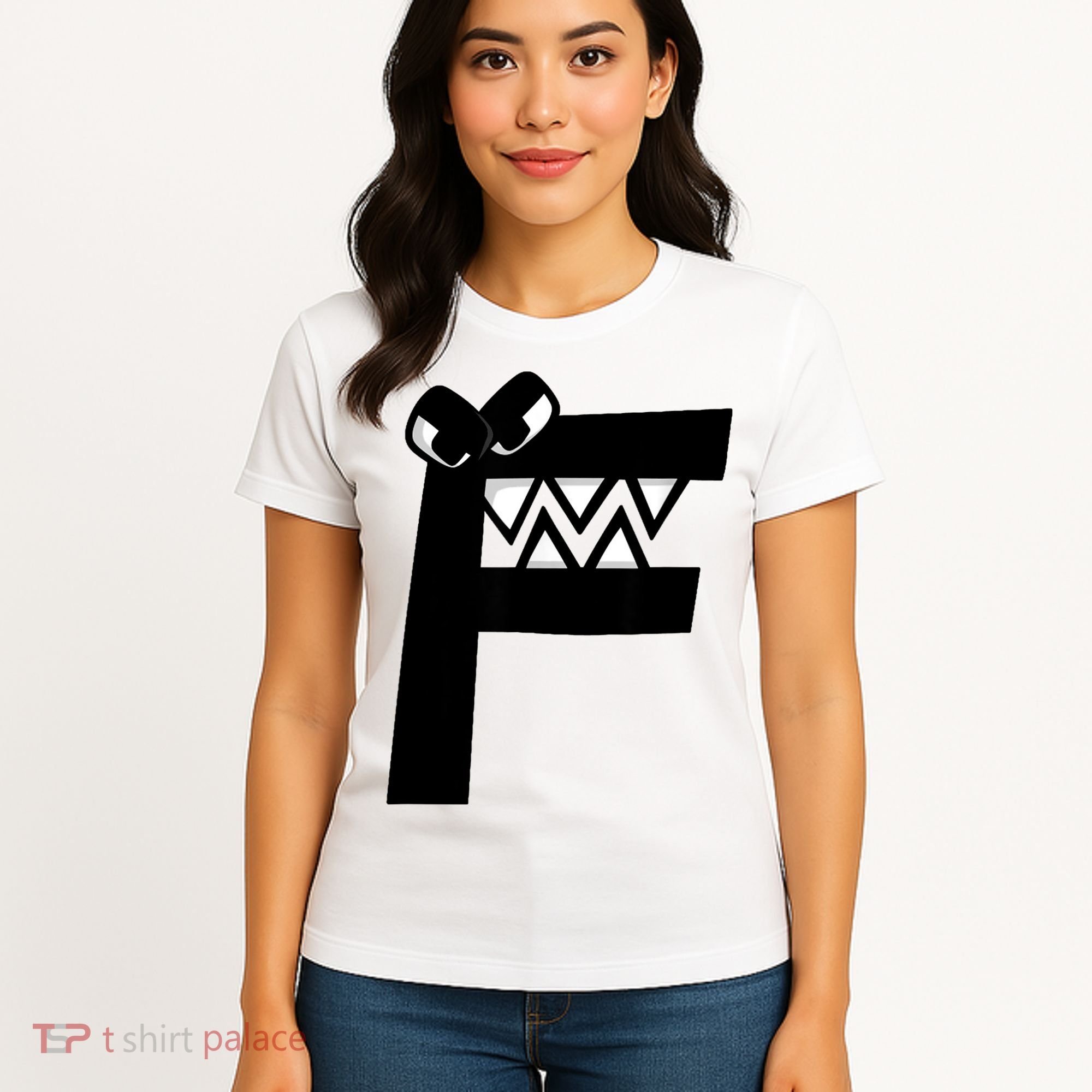 Villain Alphabet Lore F Costume Matching Evil Letter Women's T-Shirt