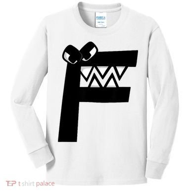 Villain Alphabet Lore F Costume Matching Evil Letter Kids Long Sleeve Shirt