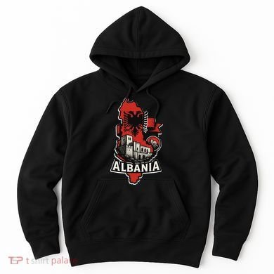 Vintage Albania Logo Hoodie