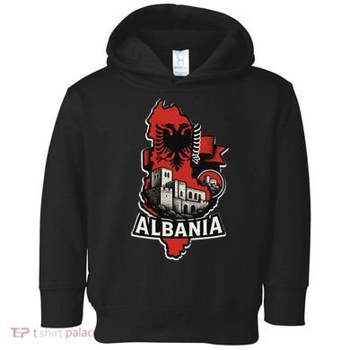 Vintage Albania Logo Toddler Hoodie
