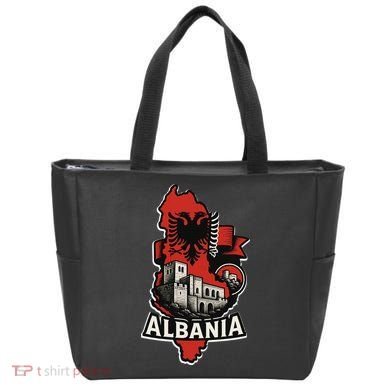 Vintage Albania Logo Tote Bag