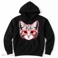 Valentine Cat Love Shades Hoodie thumb 0