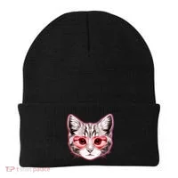 Valentine Cat Love Shades Beanie thumb 0