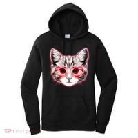 Valentine Cat Love Shades Women's Hoodie thumb 0